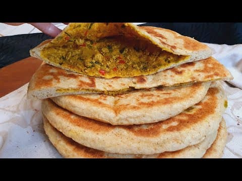 Moroccan stuffed bread - Moroccan Main Course Moroccan stuffed bread - Delicious Moroccan main course with medium difficulty. Perfect recipe converted from YouTube video to PDF format.