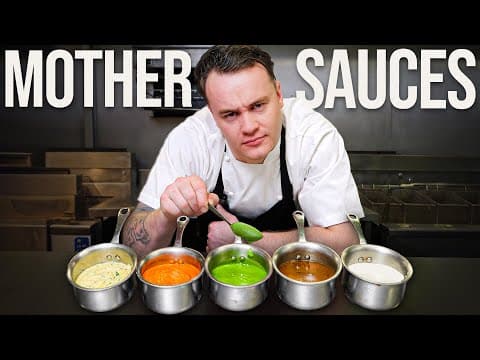 The Five French Mother Sauces (with Variations): Béchamel, Velouté, Espagnole, Hollandaise, and Sauce Tomat