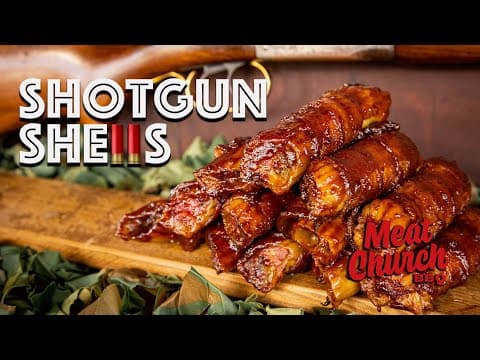 Bacon-Wrapped Shotgun Shells (Smoked Meat-Stuffed Manicotti) - American (Texan) Appetizer Bacon-Wrapped Shotgun Shells (Smoked Meat-Stuffed Manicotti) - Delicious American (Texan) appetizer with medium difficulty. Perfect recipe converted from YouTube video to PDF format.