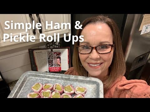 Simple Ham and Pickle Roll Ups