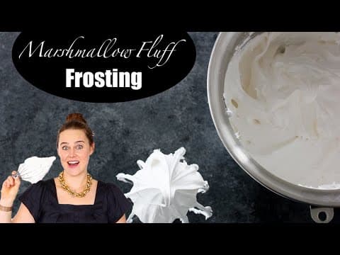 MARSHMALLOW FLUFF FROSTING: An easy toasted meringue frosting recipe!