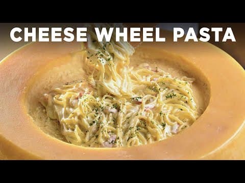 Parmesan Cheese Wheel Pasta